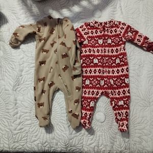 Old navy unisex fleece footed one piece for baby